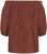 Kaffe Curve Neela Off-Shoulder Blouse Henna Brown - Blusas e Túnicas - 