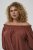 Kaffe Curve Neela Off-Shoulder Blouse Henna Brown - Blusas e Túnicas - 