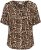Kaffe Curve Ami Short Sleeve Blouse Printed Leopard - Blusas e Túnicas - 