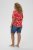 Kaffe Curve Ami Short Sleeve Blouse Printed Poppy Red - Blusas e Túnicas - 