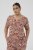 Kaffe Curve Ami Short Sleeve Blouse Printed Henna Brown - Blusas e Túnicas - 