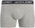 Jack & Jones Hector Solid Trunks 5-Pack Grey - Boxers - Boxers Homem Tamanhos Grandes