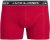 Jack & Jones Hector Solid Trunks 3-Pack Navy/Red/Grey - Boxers - Boxers Homem Tamanhos Grandes