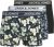 Jack & Jones Acray Flower Boxers 3-Pack Black/Navy - Roupa Interior & natação - Roupa interior Homem Tamanhos Grandes