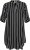 Kaffe Curve Milana Shirt Vestido Preto / Chalk risca - Vestidos - 