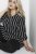 Kaffe Curve Milana Shirt Vestido Preto / Chalk risca - Vestidos - 
