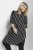 Kaffe Curve Milana Shirt Vestido Preto / Chalk risca - Vestidos - 