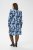 Kaffe Curve Sasja Vestido Blue Snake Flower - Vestidos - 