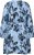 Kaffe Curve Aliana Dress Blue Flower Animal - Vestidos midi - 