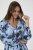 Kaffe Curve Aliana Dress Blue Flower Animal - Vestidos midi - 
