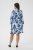 Kaffe Curve Aliana Dress Blue Flower Animal - Vestidos midi - 