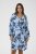 Kaffe Curve Aliana Dress Blue Flower Animal - Vestidos midi - 
