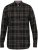 D555 Destin Checked Long Sleeve Shirt Black/Tan Check - Camisas de manga comprida - 