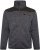 Kam jeans KV133 Twisted Marl Fleece Jacket Black - Casacos - Casacos Homem Tamanhos Grandes