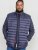 D555 WICKHAM 1 Puffer Gilet with Burgundy Lining Navy - Coletes - Coletes em tamanhos grandes