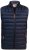 D555 WICKHAM 1 Puffer Gilet with Burgundy Lining Navy - Coletes - Coletes em tamanhos grandes
