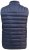 D555 WICKHAM 1 Puffer Gilet with Burgundy Lining Navy - Coletes - Coletes em tamanhos grandes