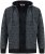 Duke Fareham Bonded Sherpa Lining Knitted Hoodie Grey - Sweatshirts & hoodies - Sweatshirt & Camisolas com Capuz tamanhos grandes