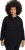 Ulla Popken Teddy Fleece Hooded Zip Neck Sweatshirt Black - Sweatshirts & hoodies - 
