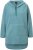 Ulla Popken Teddy Fleece Hooded Zip Neck Sweatshirt Ice Green - Sweatshirts & hoodies - 