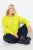 Ulla Popken Zippered Pocket and Reflective Piping Hoodie Green Apple - Sweatshirts & hoodies - Sweatshirts, Hoodies e Malhas Aconchegantes