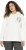 Ulla Popken Face Graphic Long Sleeve Hoodie Off-White - Sweatshirts & hoodies - 