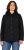 Ulla Popken Cable Knit Long Sleeve Hoodie Black - Sweatshirts & hoodies - 