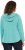 Ulla Popken Open Edged Long Sleeve V-Neck Hoodie Mint Green - Sweatshirts & hoodies - 