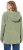 Ulla Popken Teddy Plush Long Sleeve Hoodie Sage Green - Sweatshirts & hoodies - 