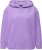 Ulla Popken Teddy Plush Long Sleeve Hoodie Pale Lilac - Sweatshirts & hoodies - 