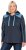 Ulla Popken Waffle Pique Contrast Color Hoodie Navy - Sweatshirts & hoodies - 