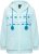 Ulla Popken Plush Alpine Striped Motif Loungewear Hoodie Baby Blue - Sweatshirts & hoodies - 