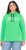 Ulla Popken TRUE Lettering Hoodie Mint Green - Sweatshirts & hoodies - 