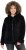 Ulla Popken Teddy Fleece Zip-Up Hoodie Black - Sweatshirts & hoodies - 
