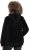 Ulla Popken Teddy Fleece Zip-Up Hoodie Black - Sweatshirts & hoodies - 
