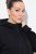 Ulla Popken Mix Fabric Reflective Trim Zip Hoodie Black - Sweatshirts & hoodies - Sweatshirts, Hoodies e Malhas Aconchegantes
