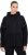 Ulla Popken Mix Fabric Reflective Trim Zip Hoodie Black - Sweatshirts & hoodies - 