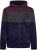 Kam Jeans 7083 Zip Thru Cut & Saw Brooklyn Hoodie Fig - Sweatshirts & hoodies - Sweatshirt & Camisolas com Capuz tamanhos grandes