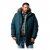 Men Plus Parka With Fur Hood Dark Green - Casacos - Casacos Homem Tamanhos Grandes