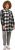 Ulla Popken Mixed Plaid Long Sleeve Button Down Shacket Black - Jaquetas - 