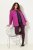 Ulla Popken Quilted Water Repellent Shirt Jacket Berry - Jaquetas - Casacos plus size para mulher