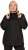Ulla Popken Lightweight Rain Jacket Black - Jaquetas - 