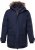 Men Plus Parka With Fur Hood Navy - Casacos - Casacos Homem Tamanhos Grandes