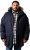 Men Plus Parka With Fur Hood Navy - Casacos - Casacos Homem Tamanhos Grandes