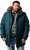 Men Plus Parka With Fur Hood Dark Green - Casacos - Casacos Homem Tamanhos Grandes