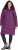 Ulla Popken HYPRAR Longline Water Repellent Jacket Plum - Jaquetas - 