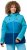 Ulla Popken HYPRAR Colorblock Fully Lined Ski Jacket Bright Turquoise - Jaquetas - 