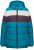 Ulla Popken HYPRAR Striped Triple Function Fully Lined Quilted Jacket Dark Petrol - Jaquetas - 