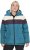 Ulla Popken HYPRAR Striped Triple Function Fully Lined Quilted Jacket Dark Petrol - Jaquetas - 
