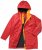 Ulla Popken HYPRAR Triple Function Contrast Trim Quilted Lining Jacket Salsa Red - Jaquetas - 